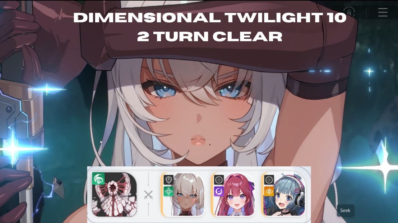 Amir, Rei, and Nia 2 turn clear - Dimensional Twilight 10 S1 CZN | Chaos Zero Nightmare
