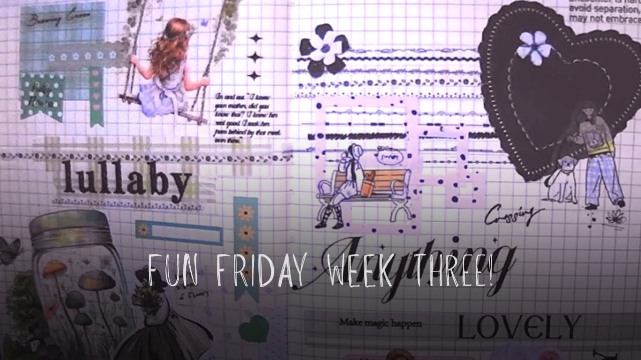 FUN FRIDAY Week Three! Collage art|Creative journaling |Creative Art |Art Journaling|Collage with me