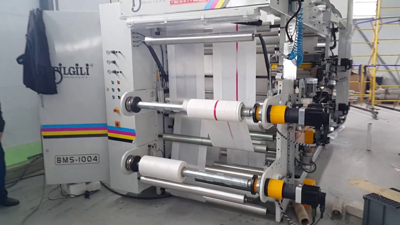 2019 YENİ MODEL Flekso bilgili matbaa 4 renk lastikli servolu flexo machine rusya teslimatı..