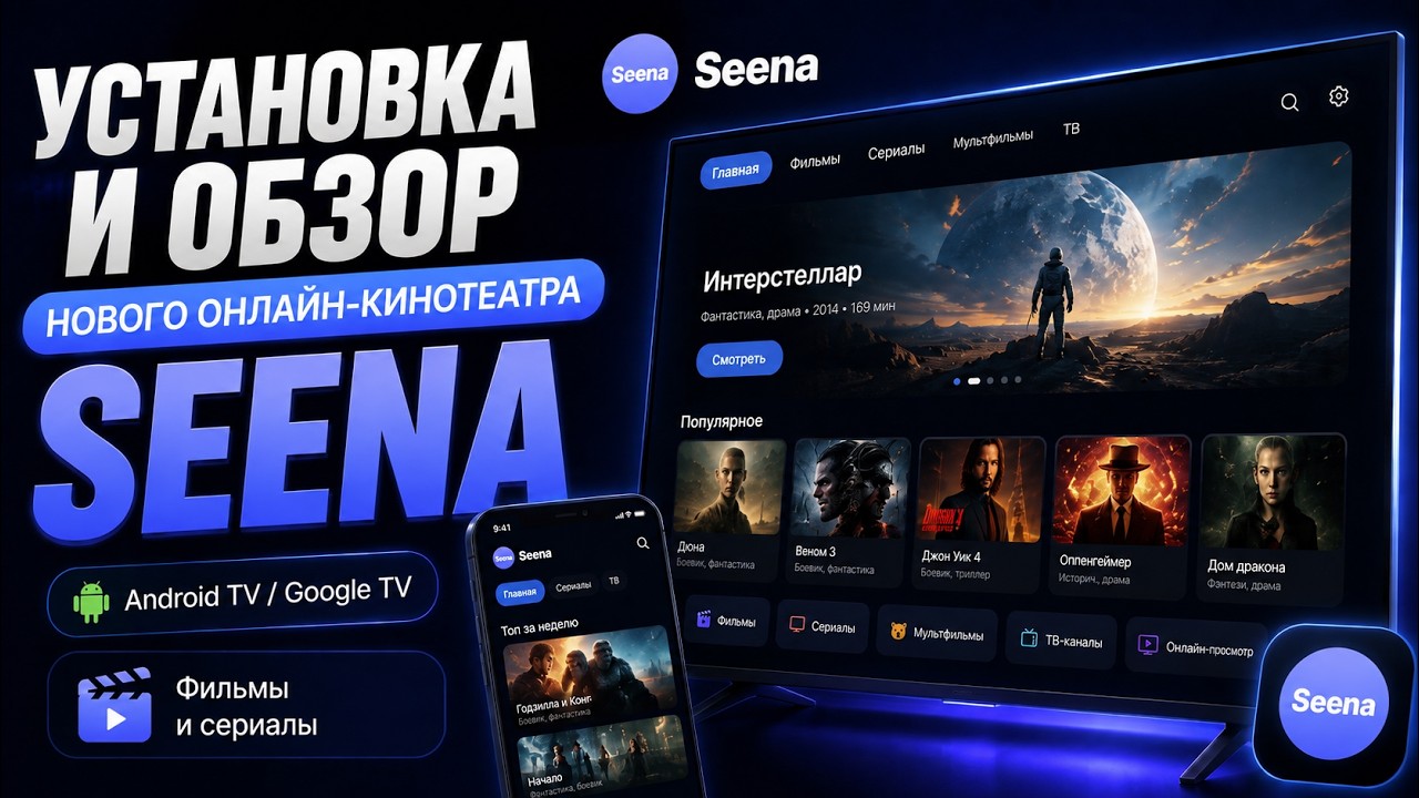 Установка и обзор нового онлайн кинотеатра Seena