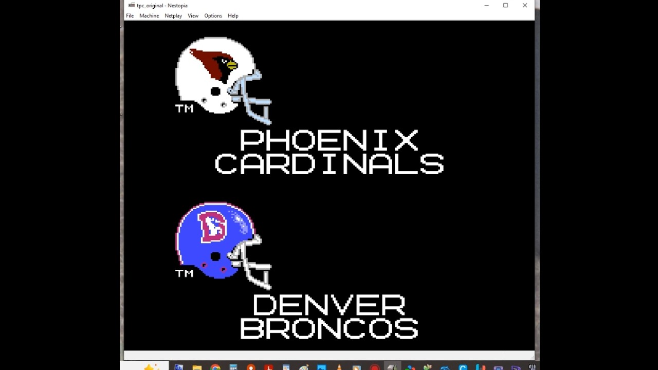 Tecmo Super Bowl Regular Season Week 16 Cardinals Season Cardinals vs Broncos And ScoresAndStandings