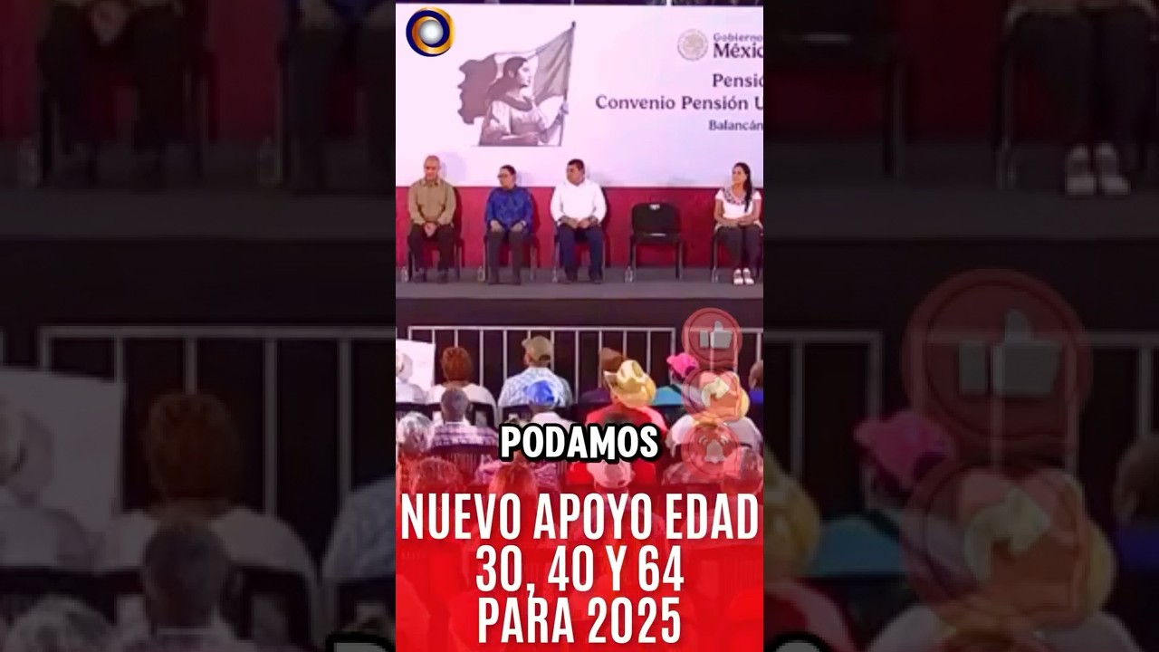 SI TIENES 30 O M&Aacute;S ESTE APOYO ES PARA TI PAGO DE $3,100 PARA 2025
