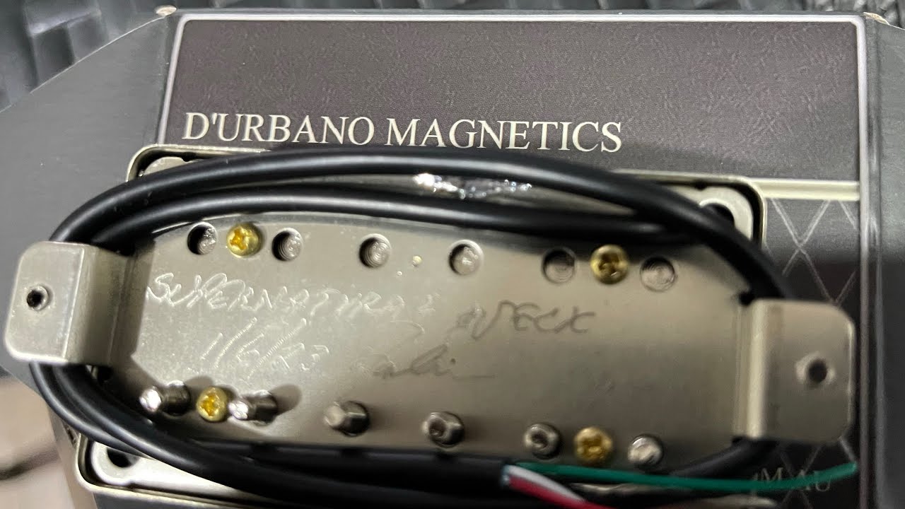 D’Urbano / Mr. Fabulous Supernatural pickup set in a 2023 Gibson Kirk Hammett Les Paul Standard.