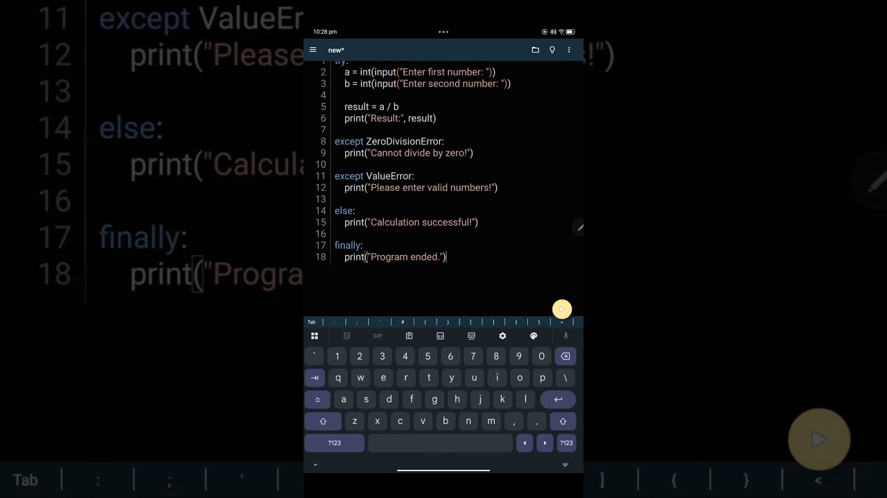 Python Day 40 | Mini Project | Error-Proof Calculator