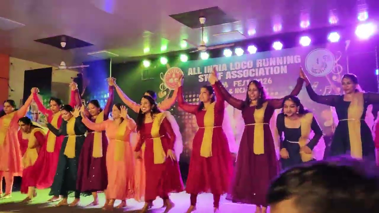 Group dance at famfest of All India Loco Running Staf Association #2026