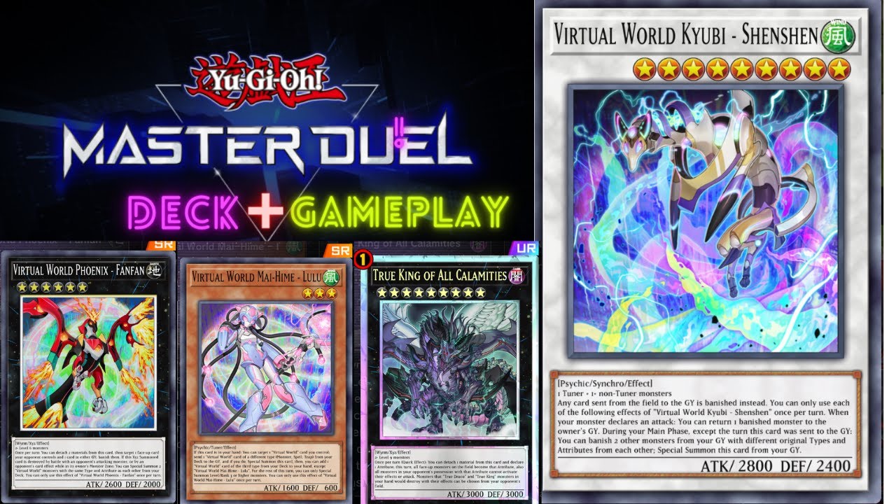 Tier 0 MASTER DUEL Virtual World DECK PROFILE + GAMEPLAY GUIDE!