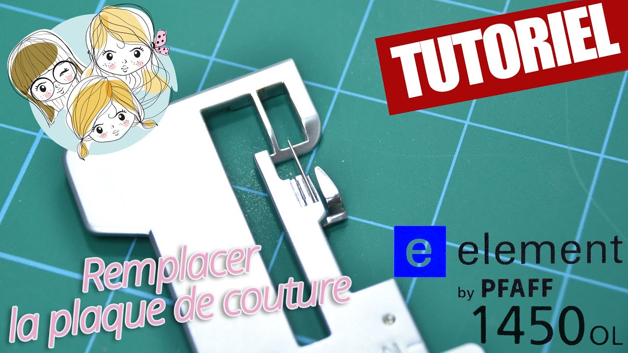 Remplacer la plaque de couture surjeteuse E Element by PFAFF 1450OL - www.lesfillesapois.fr