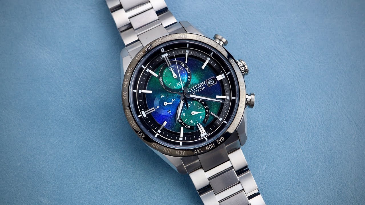 New Arrival! Citizen Attesa Full Titanium Recycled Polycarbonate Dial! Unite with Blue!