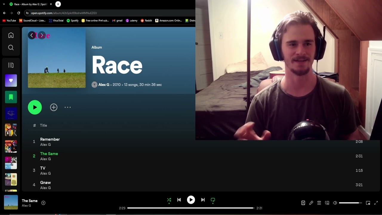 First Time Album Listen and Reaction to: Alex G - Race