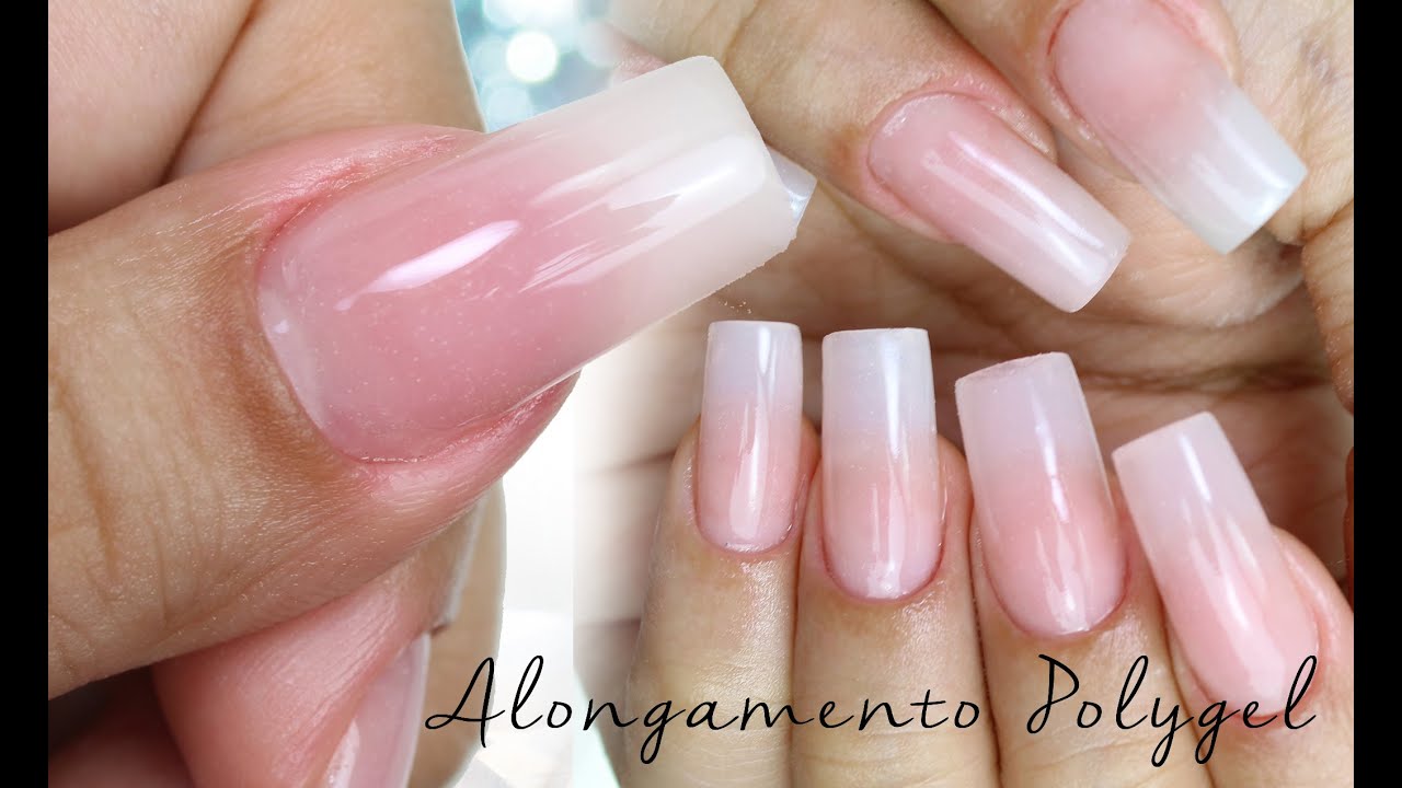 Curso de Polygel aula #3 Alongamento de Polygel com tips  | Aline Makelyne