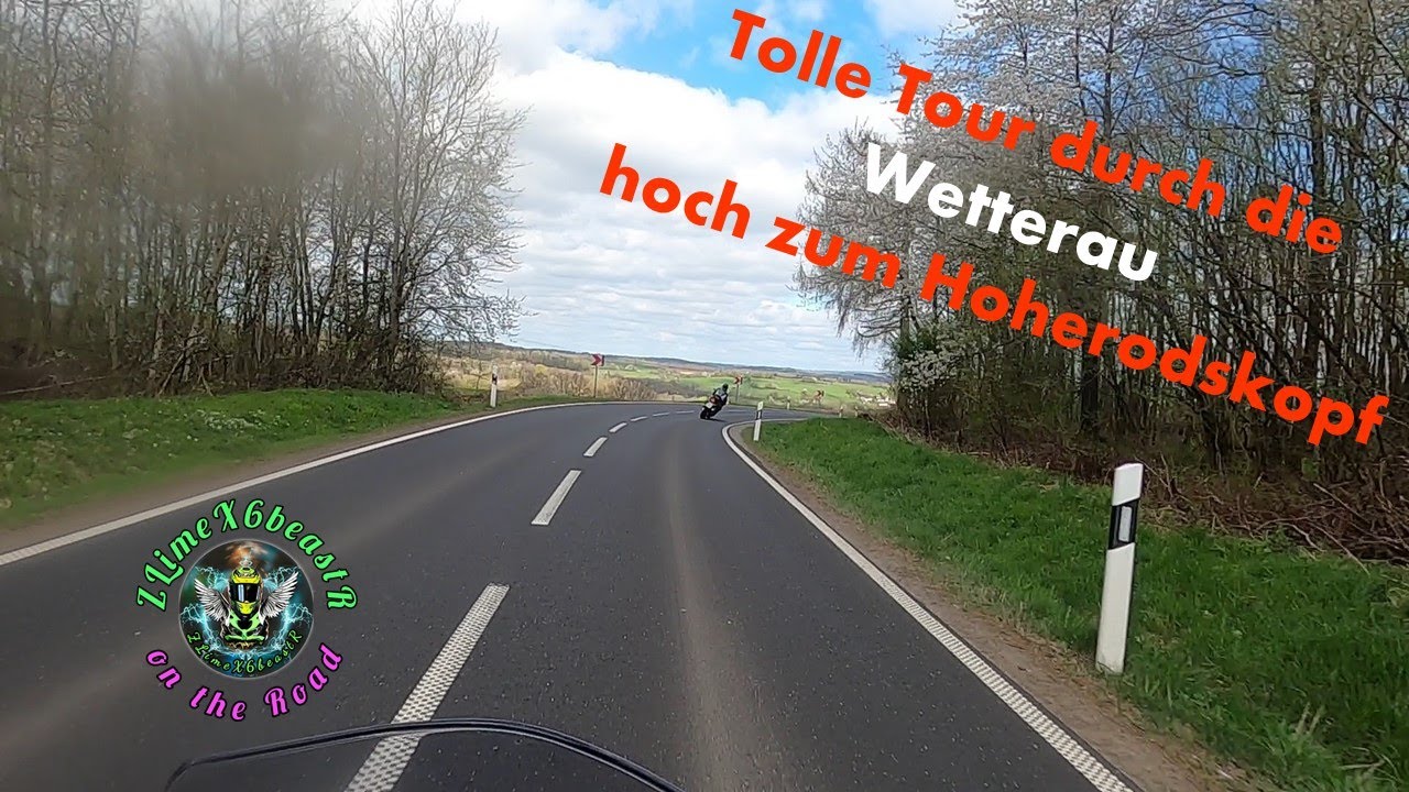Hessen, tolle Motorradtour durch die Wetterau hoch zum Hoherodskopf