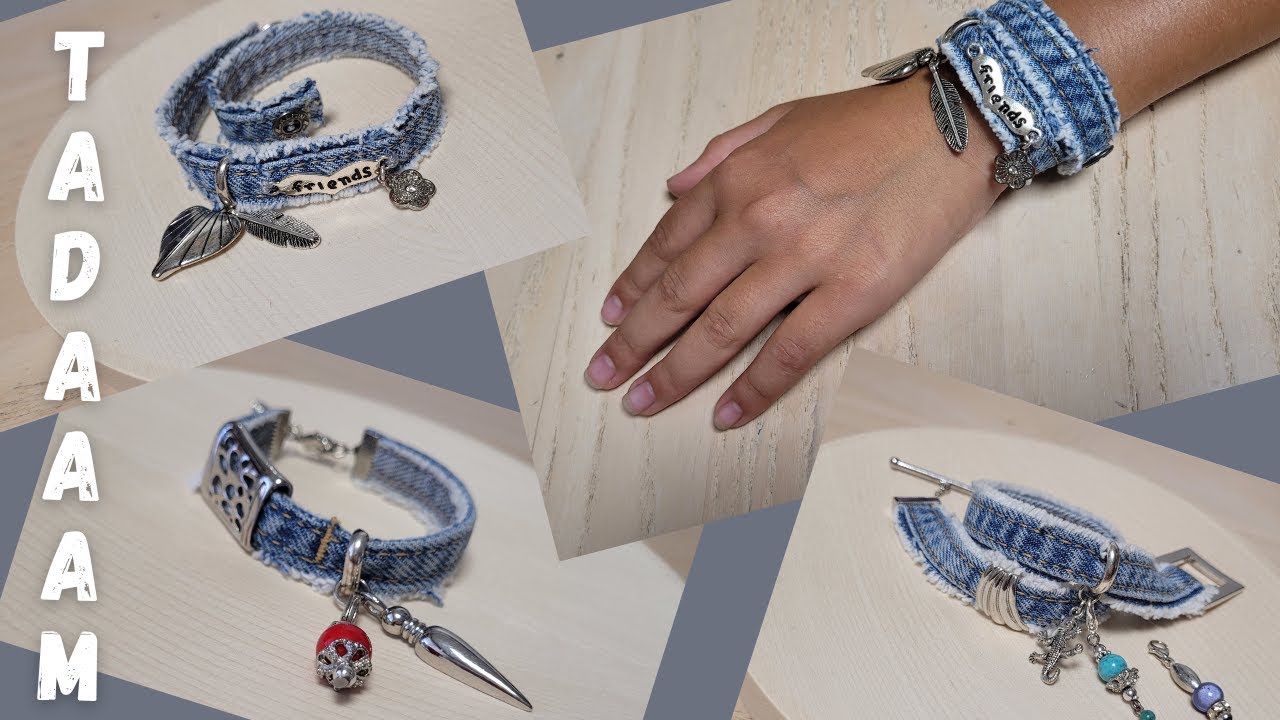Браслет джинсовый / Bracelet en jean