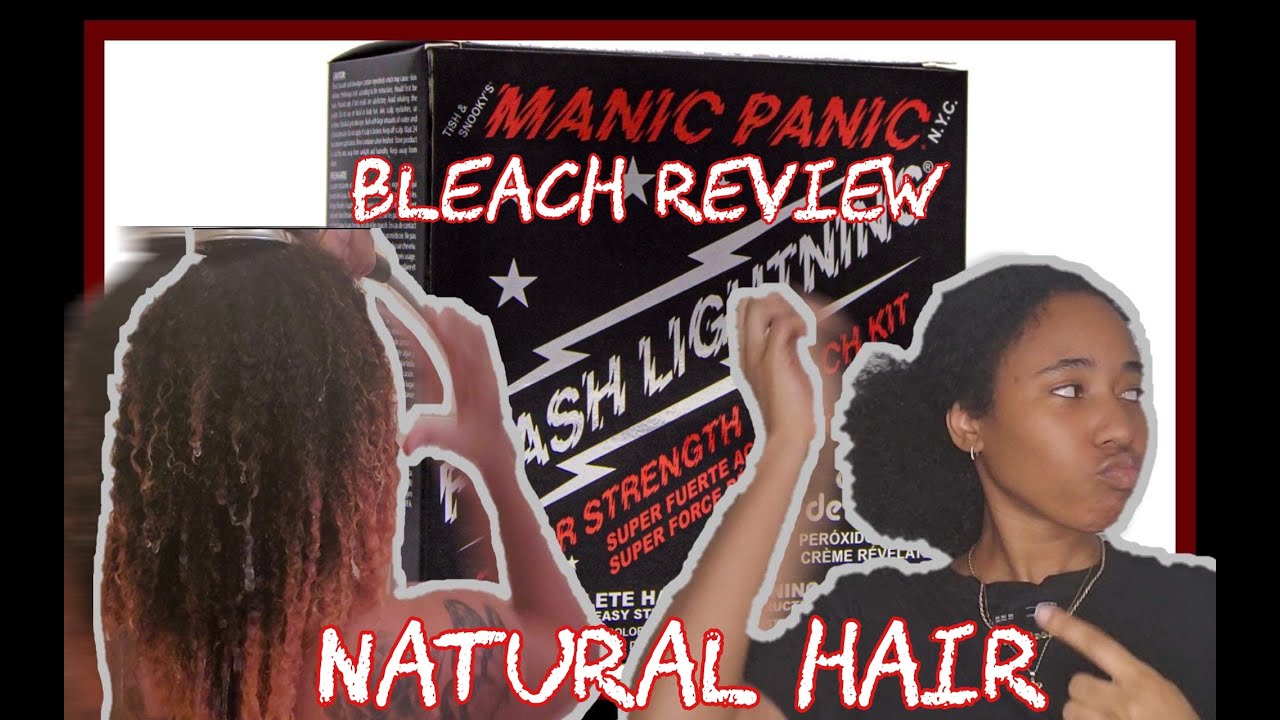 HOW TO BLEACH YOUR ENDS / NATURAL HAIR EDITION (MANIC PANIC FLASH LIGHTNING REVIEW) | BONAFIVETV