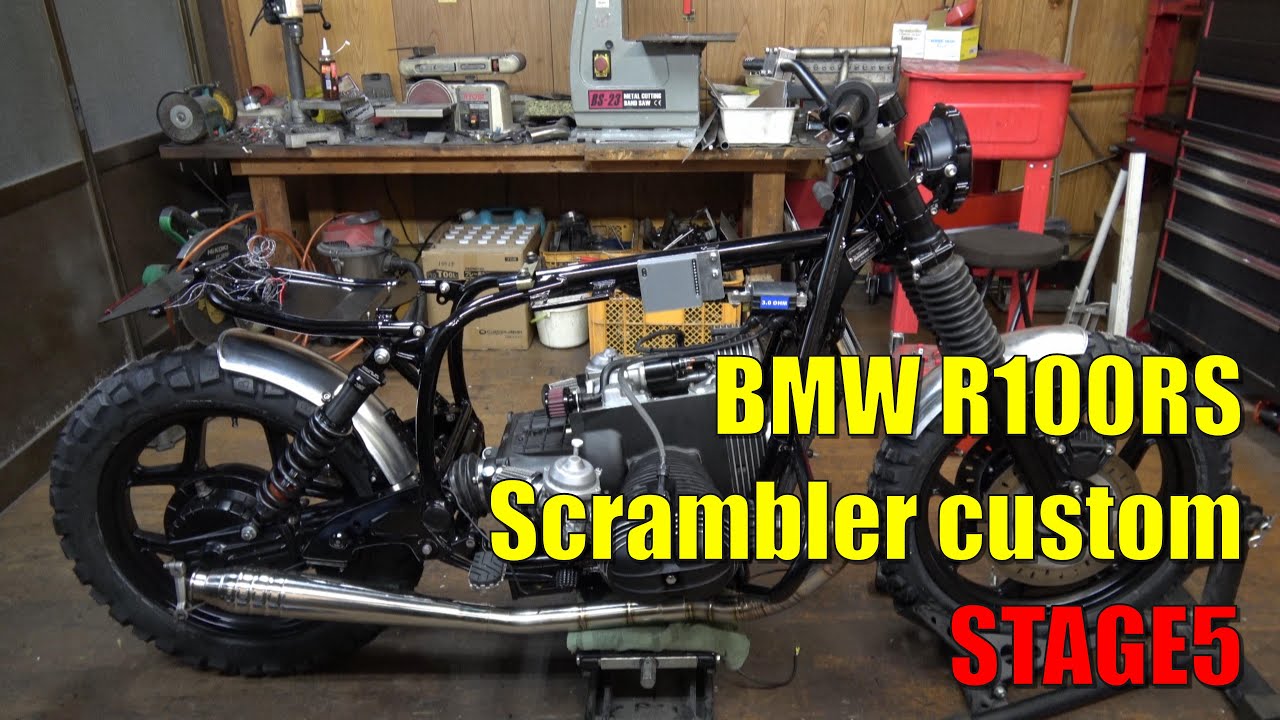 【製作動画】BMW R100RS Scrambler custom【スクランブラー】STAGE5 車体組み立て chassis assembly
