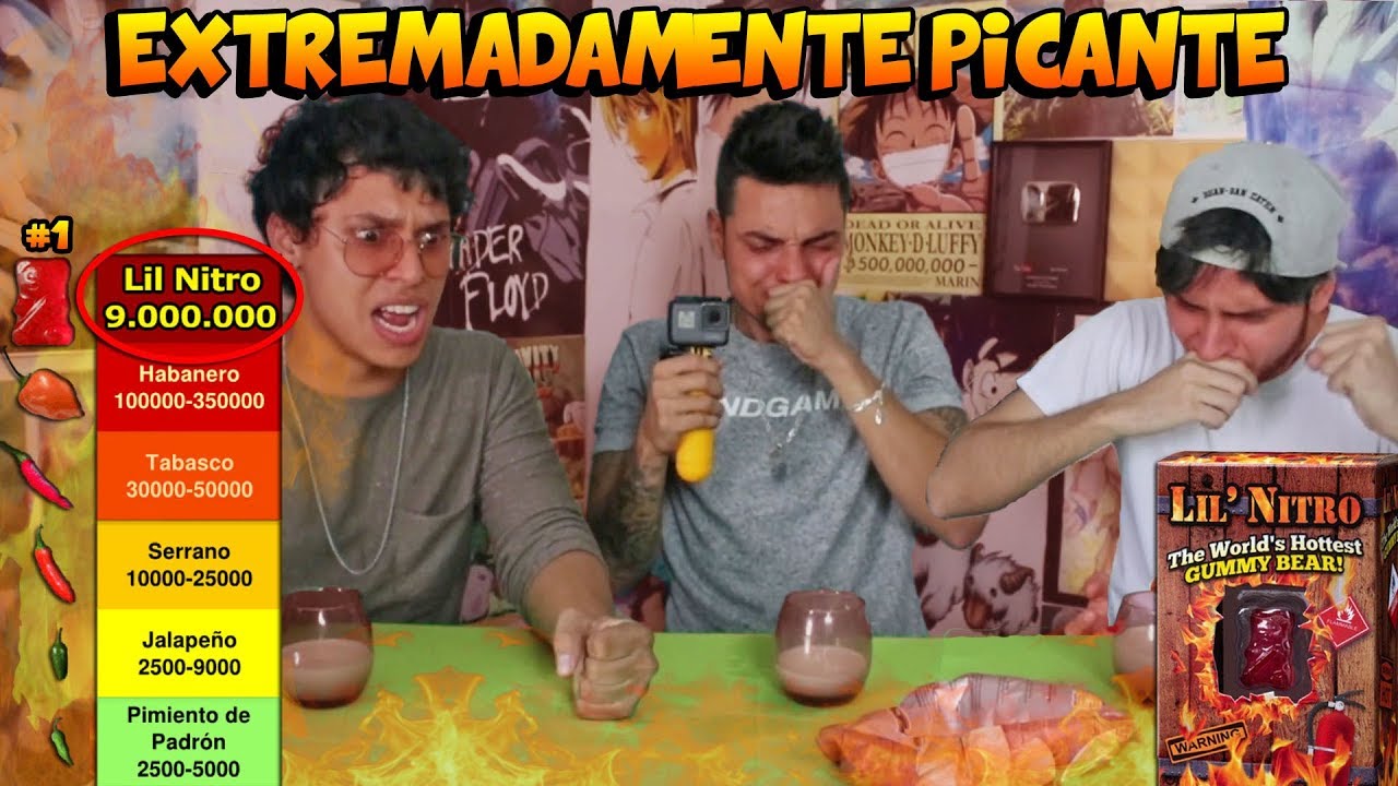 🔥 PROBANDO EL OSO DE GOMA MÁS PICANTE DEL MUNDO *9 MILLONES DE SCOVILLES* - Ft. REAL TEAM