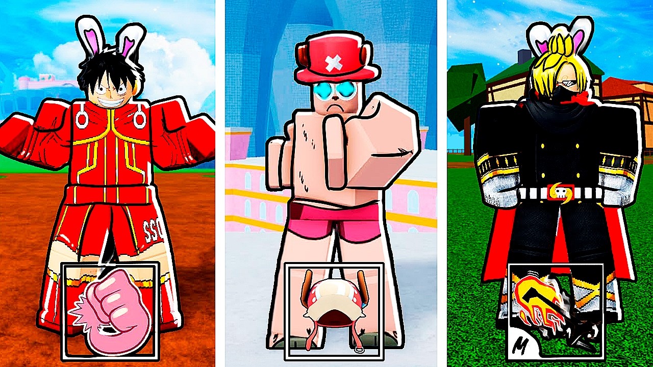 Beating Blox Fruits as EVERY Straw Hat Member..