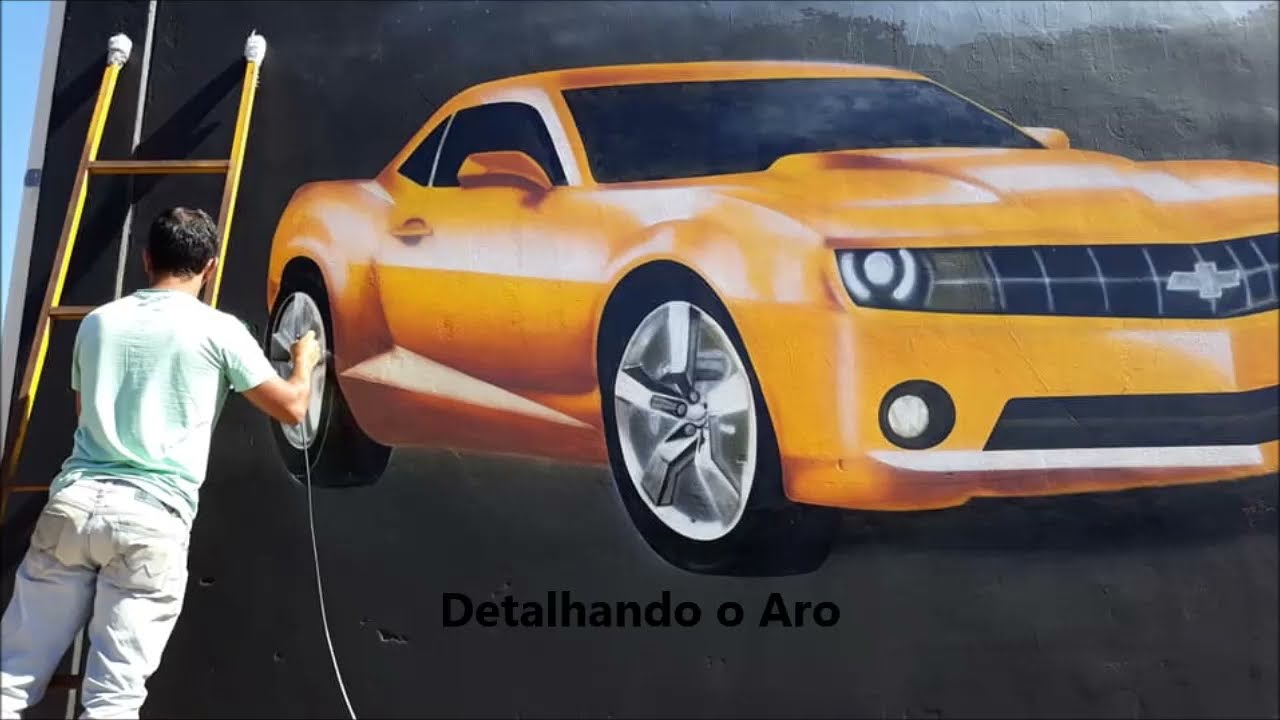 Aerografia Carro Camaro Passo a Passo