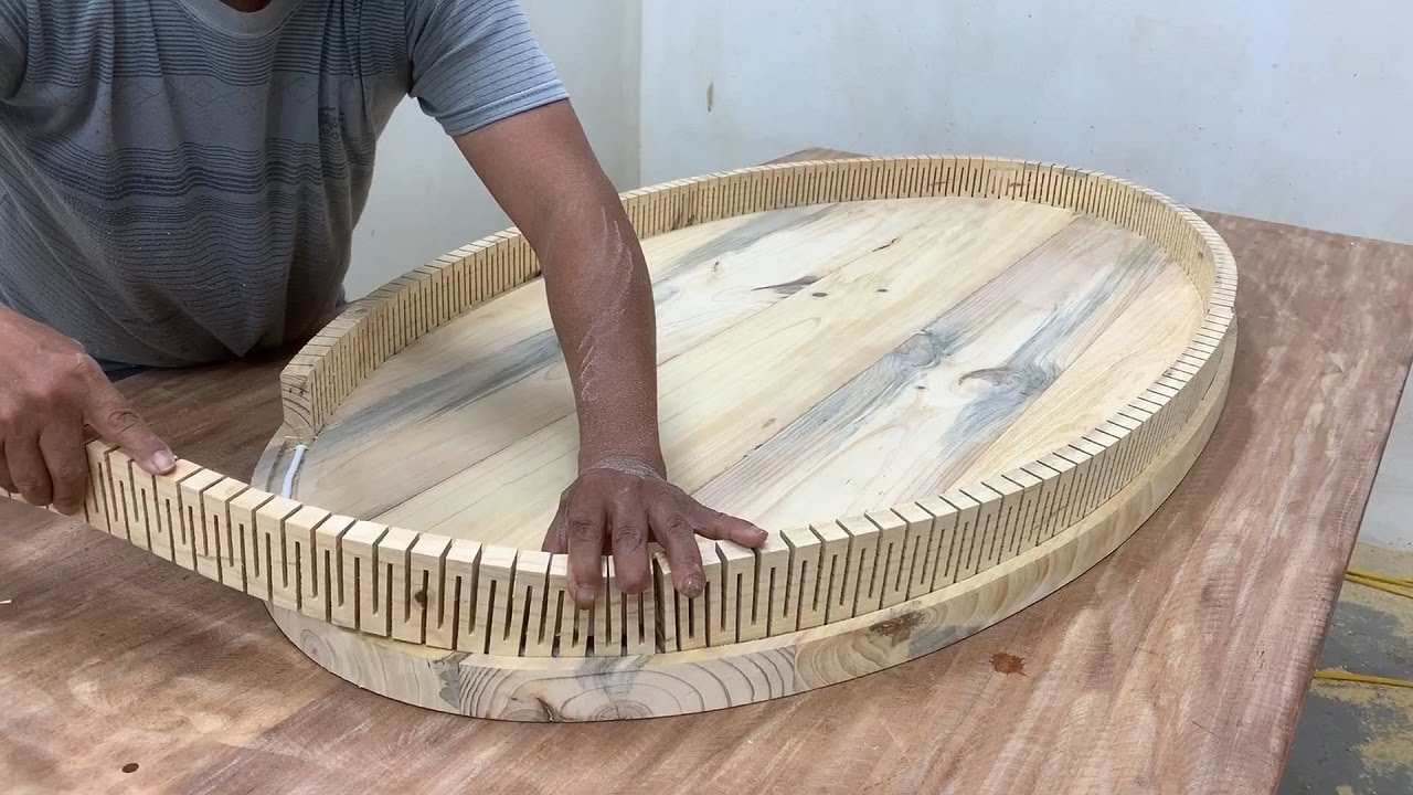 Amazing Creative Craft Woodworking Skills - Beautiful Wooden Table Design Has Never Been So Easy