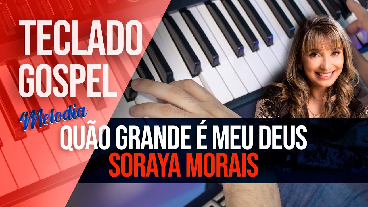 QUAO GRANDE É MEU DEUS - Aula de Teclado para Iniciantes 🎹 (mostrando todas as notas fácil)