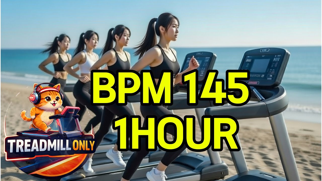 RUN MODE 145 | 60-Minute Instrumental Treadmill Running Music (No Lyrics) | No mid-roll ads
