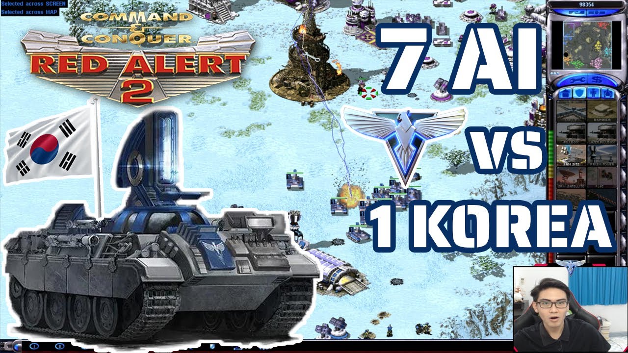Red Alert 2 | 1 Korea vs 7 Brutals AI - 7 vs 1