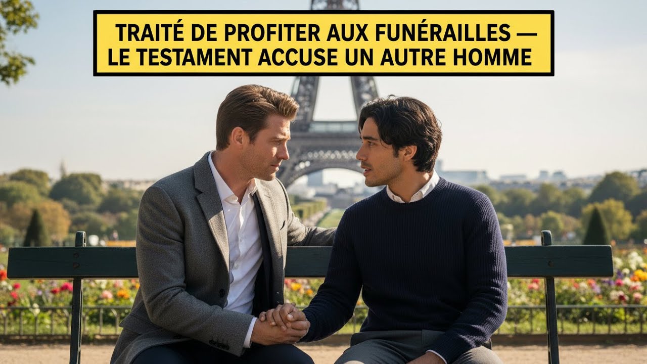 TRAITÉ DE PROFITEUR AUX FUNÉRAILLES — LE TESTAMENT ACCUSE UN AUTRE HOMME