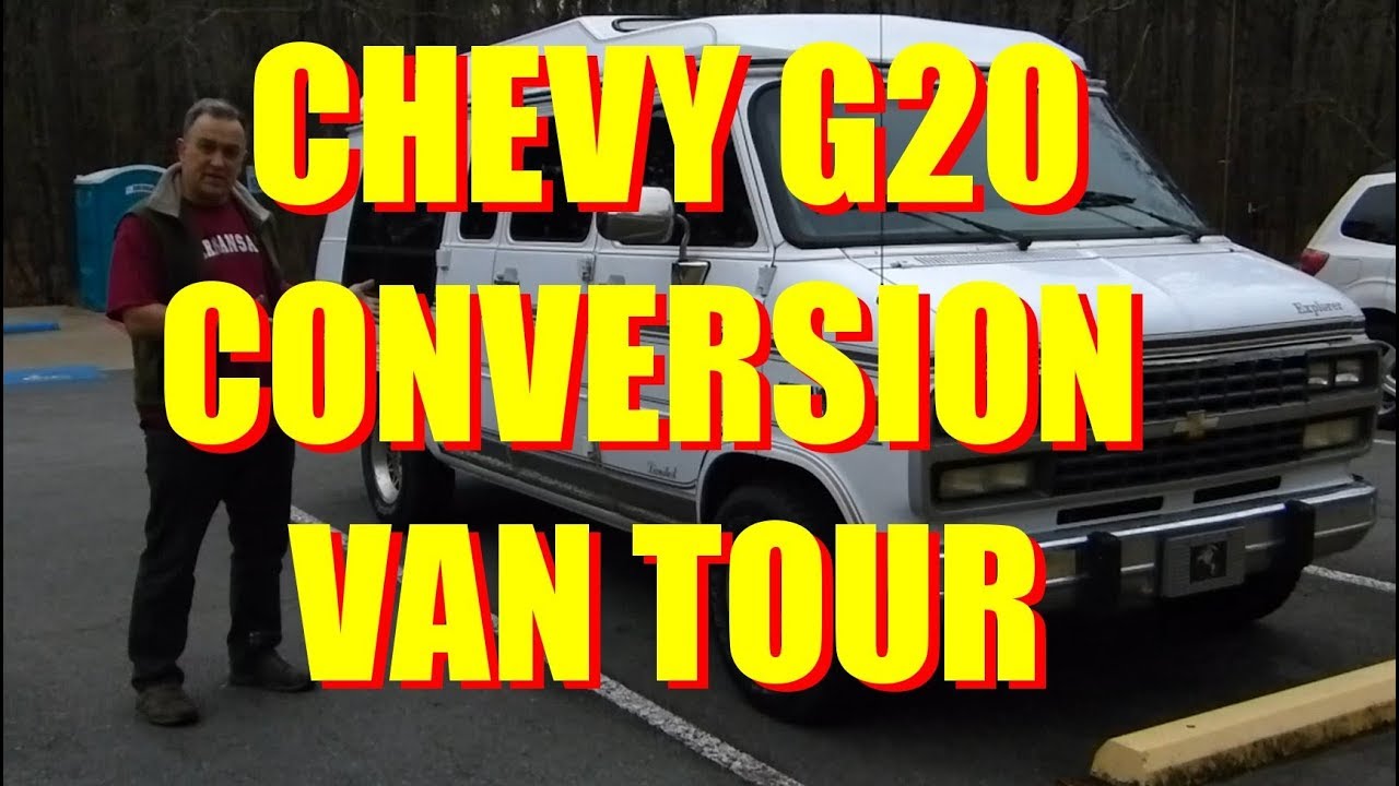 1993 Chevy conversion Van G20 Van tour inside and out