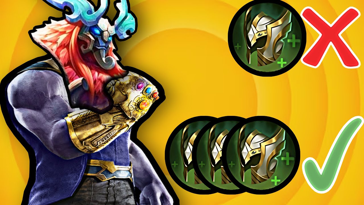 i tried to turn belerick into thanos with 3 guardian helmets