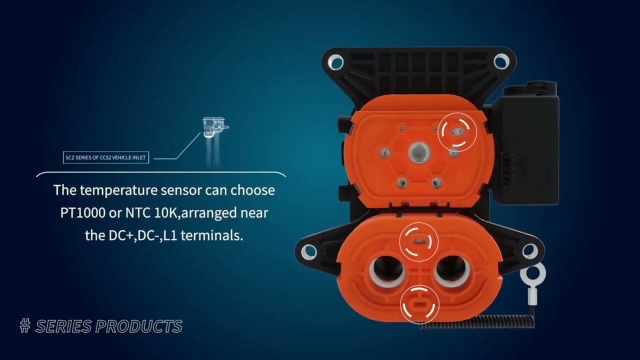 CCS2 DC Charging Inlet | CCS Type 2 EV Charging Socket Video