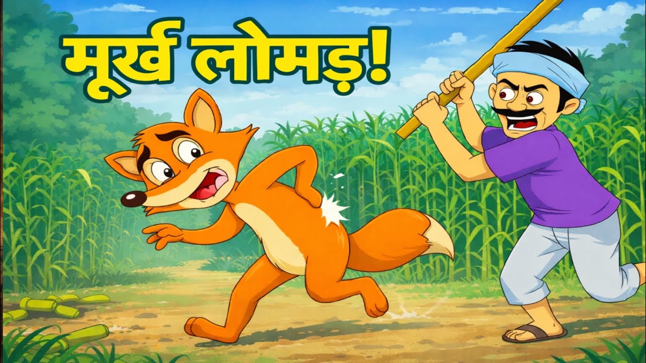 Moorakh Lomad Ki Kahani | Panchatantra Moral Story | Hindi Cartoon Story