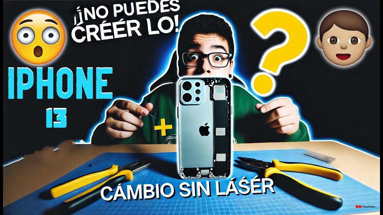 Reparación iPhone 13: cambio de tapa trasera SIN láser (paso a paso)