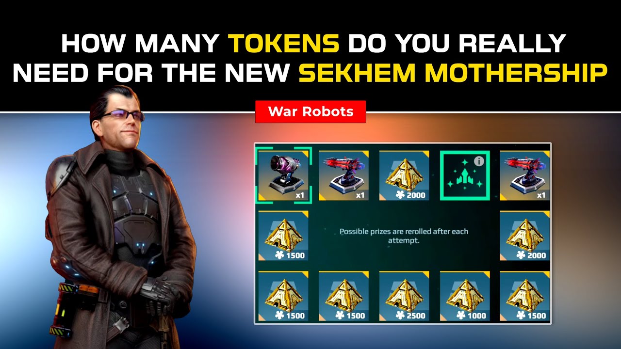 How Many Tokens Do You Really Need for the NEW Mothership Sekhem in War Robots? | HANK'S SHIPYARD