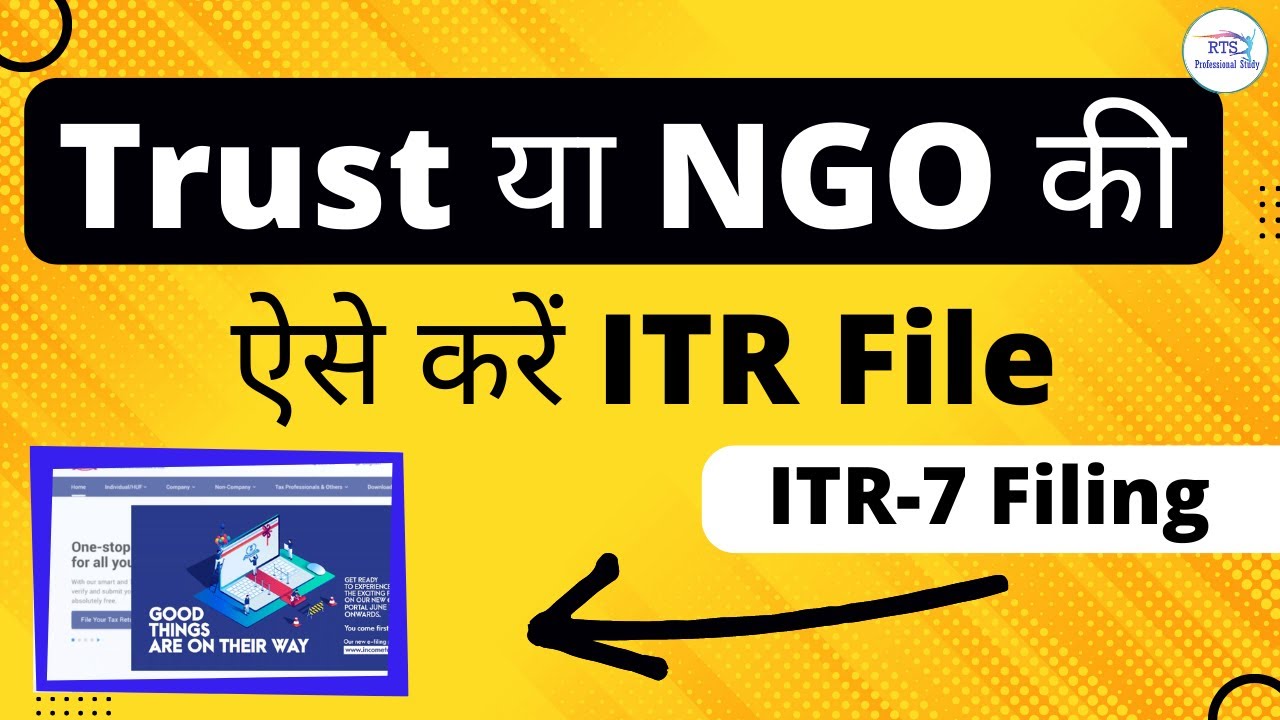 How To file Trust and NGO ITR income Tax Return | How to file ITR-7 for NGO or Trust