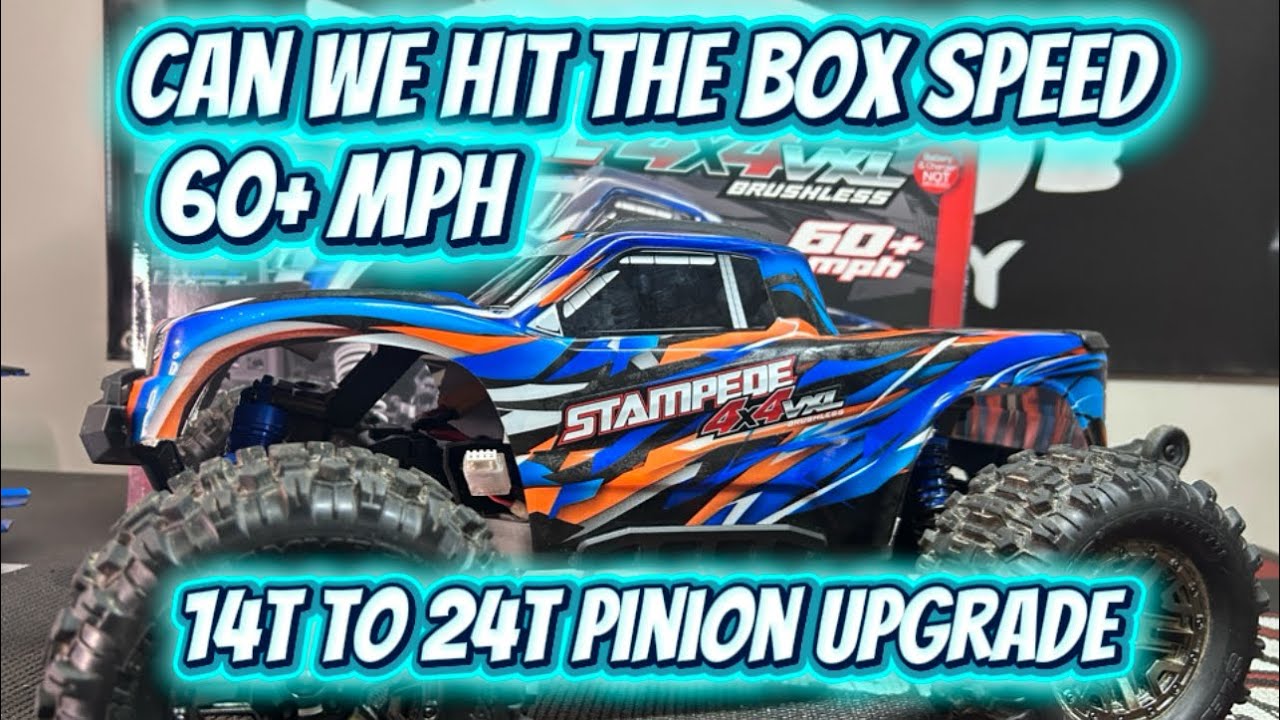 Traxxas Stampede speed run (trying to hit 60+ mph)