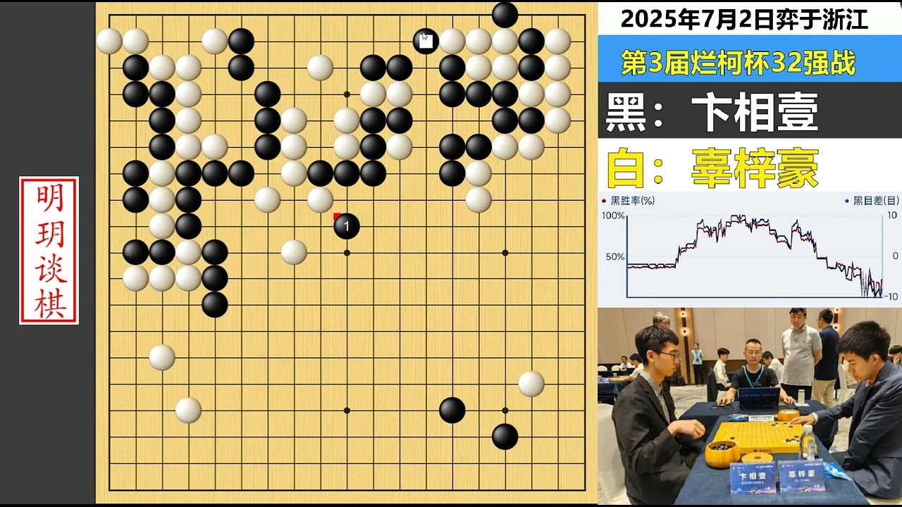 烂柯杯：卞相壹贪心遭天劫大龙惨死，辜梓豪算路超绝艺霸气强杀！ #围棋 #卞相壹 #烂柯杯 #辜梓豪