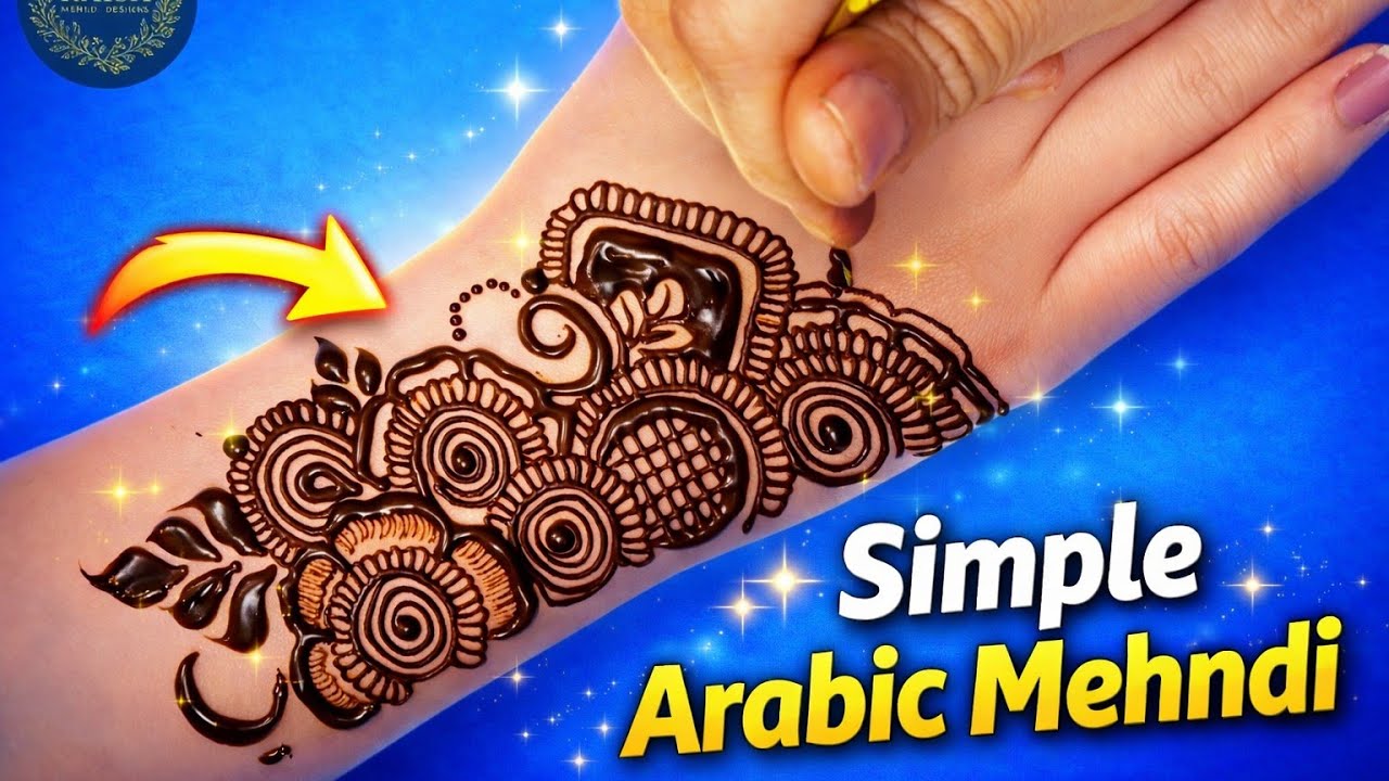 Ramzan🌙special mehndi design | Arabic mehndi design | Simple mehndi design