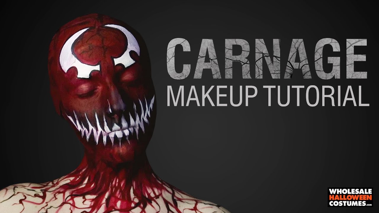 CARNAGE MAKEUP TUTORIAL | #WHCdoesSFX ft Caitlyn Kreklewich