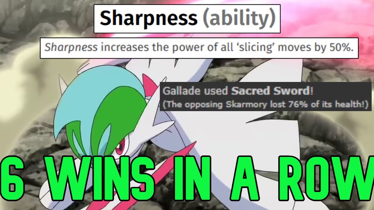 They gave Mega Gallade SHARPNESS and it became the BEST MEGA!! SUPER BROKEN!!!