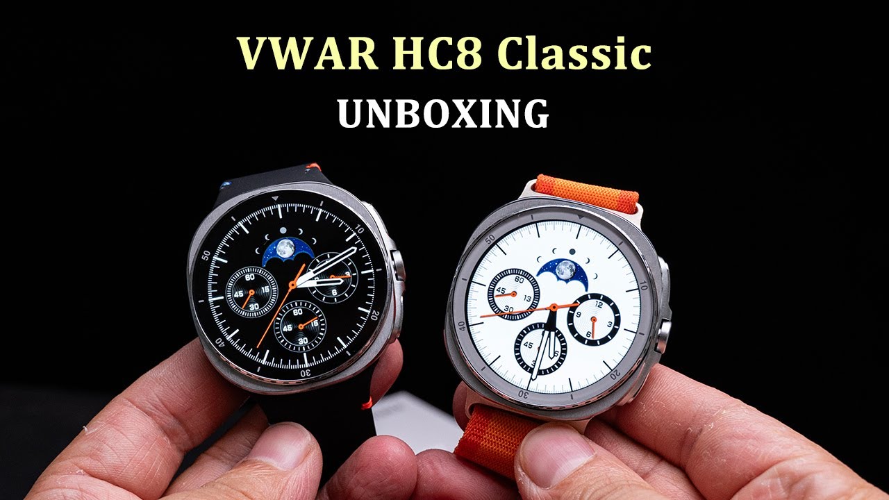 VWAR HC8 Classic Smart Watch 46mm Unboxing- 1.43