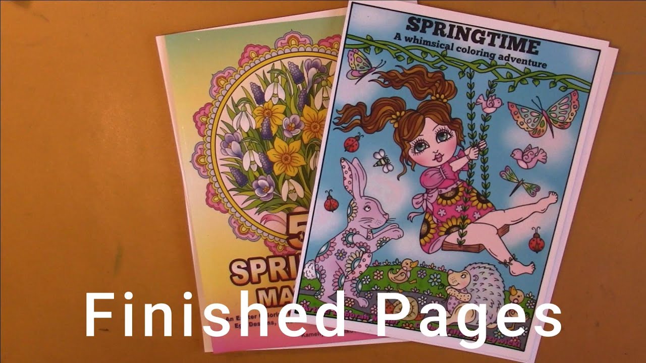 Finished Completed Pages Mar 2024 (Adult Coloring)