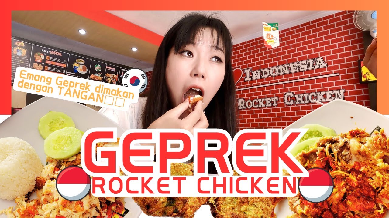 [KULINER🌶️] Orang Korea pertama kali makan di Rocket chicken! Emang sedap💕