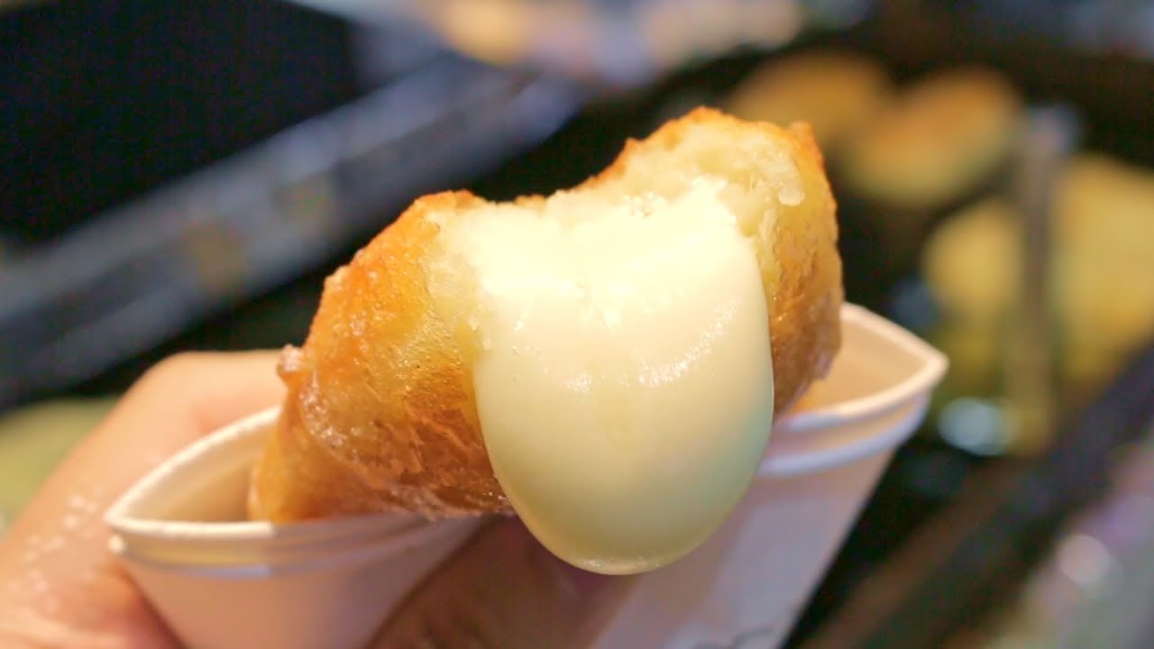 통모짜치즈호떡 / 전주 남부시장 야시장 한옥마을 길거리음식 / Korean Street Food