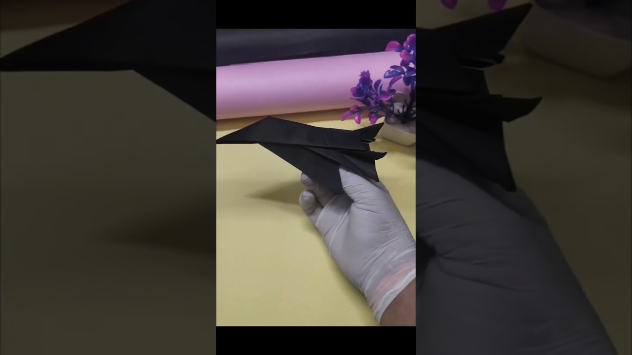 Easy Paper SU-57 JET✈️ Fiy Really Far Tutorial How To Make a CooL Paper Plane Step by Step by #short