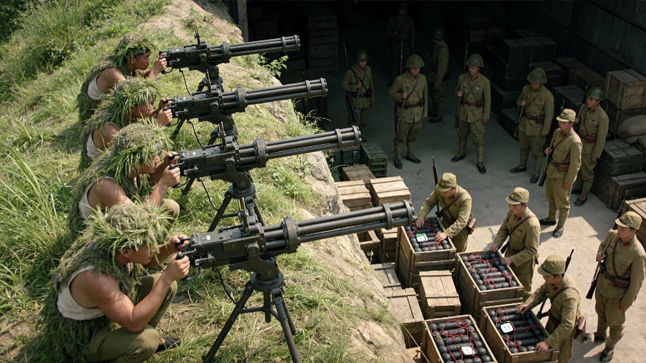 高手故意暴露，引日軍進提前布下的埋伏圈，引爆炸彈消滅1000日軍！⚔️ 抗戰 | Kung Fu