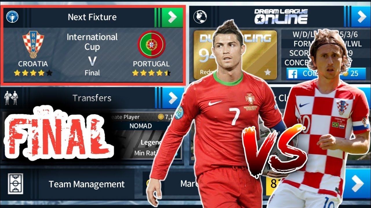 Portugal 🇵🇹 vs 🇭🇷 Croatia | Dream League Soccer 2018 Gameplay