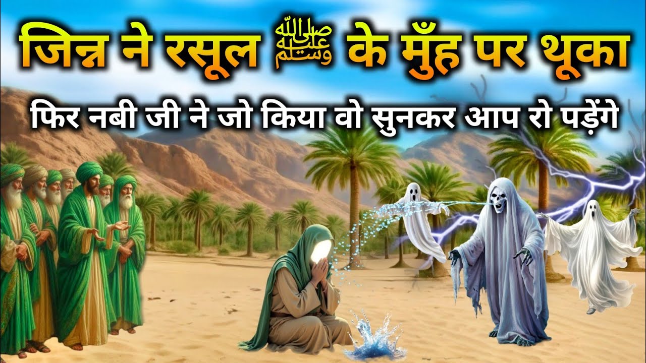 जिन्न ने रसूल ﷺ के मुँह पर थूका | Muhammad (A.S) Ki Waqia | Islamic Story | Rasuler waqia |