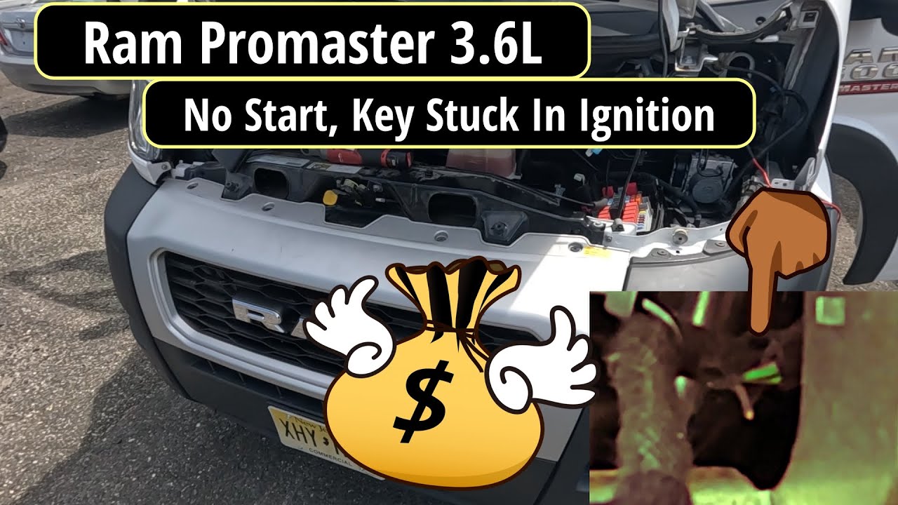 2021 Ram Promaster 3.6L | No Start, Key Stuck in ignition | No Communication