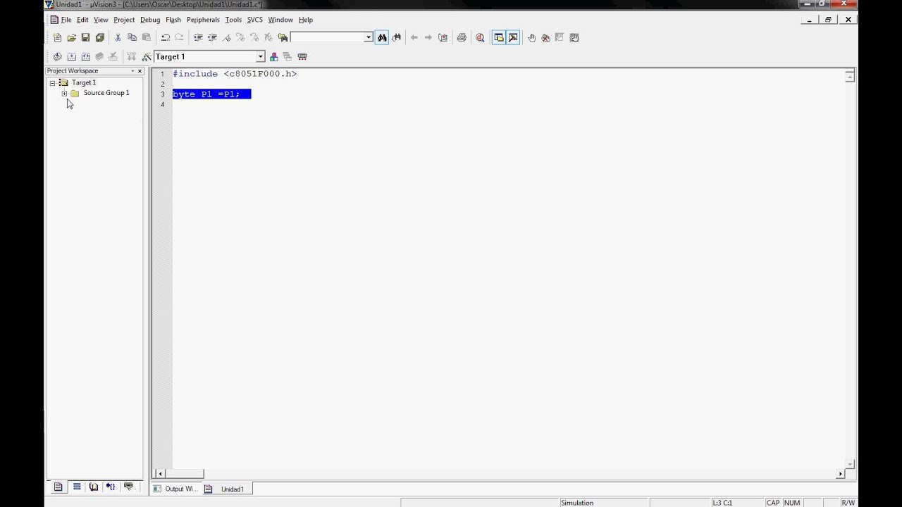 Unidad 1. Curso Programación en C para 8051