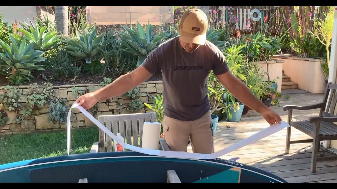 Santa Barbara Surfing - Paddle Board Rail Tape Installation Instructions