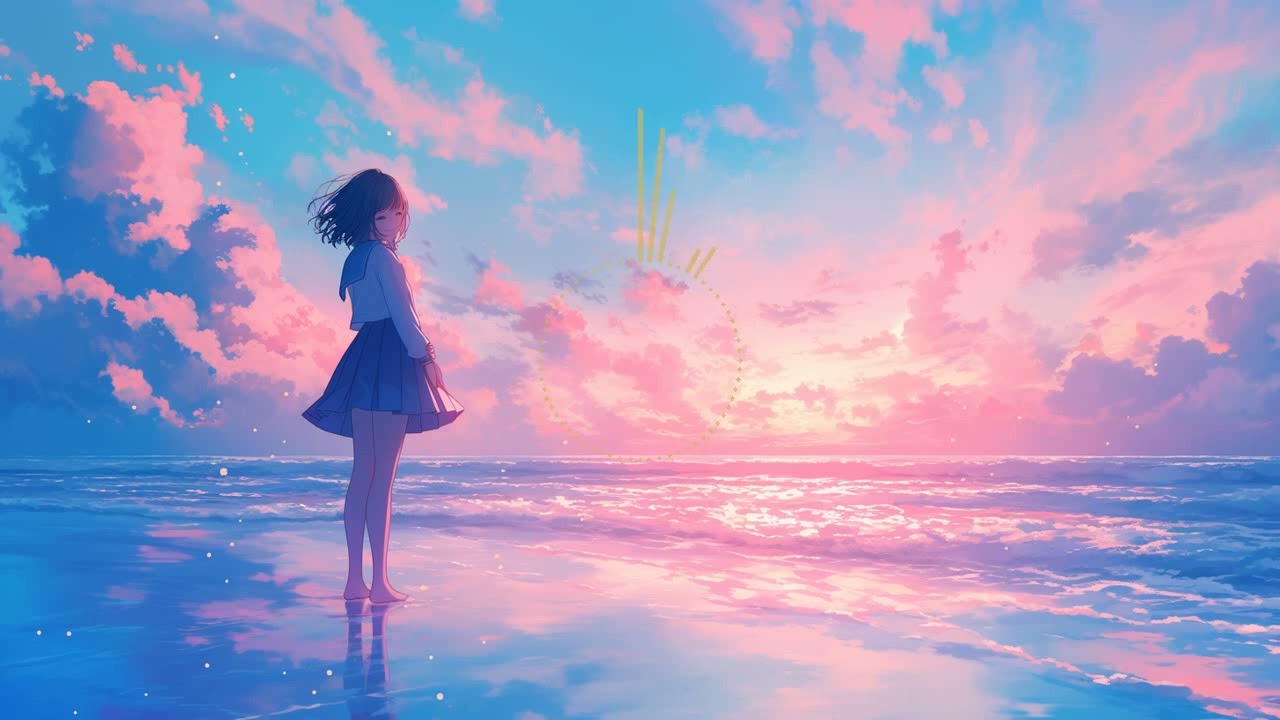 Linger Between Depths | Ambient Ocean Waves & Dreamy Reverb for Relaxation